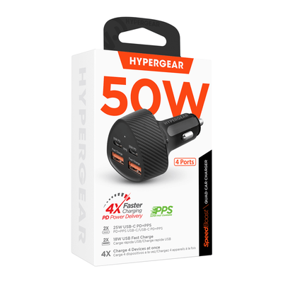 HyperGear Speedboost Quad PD Car Charger