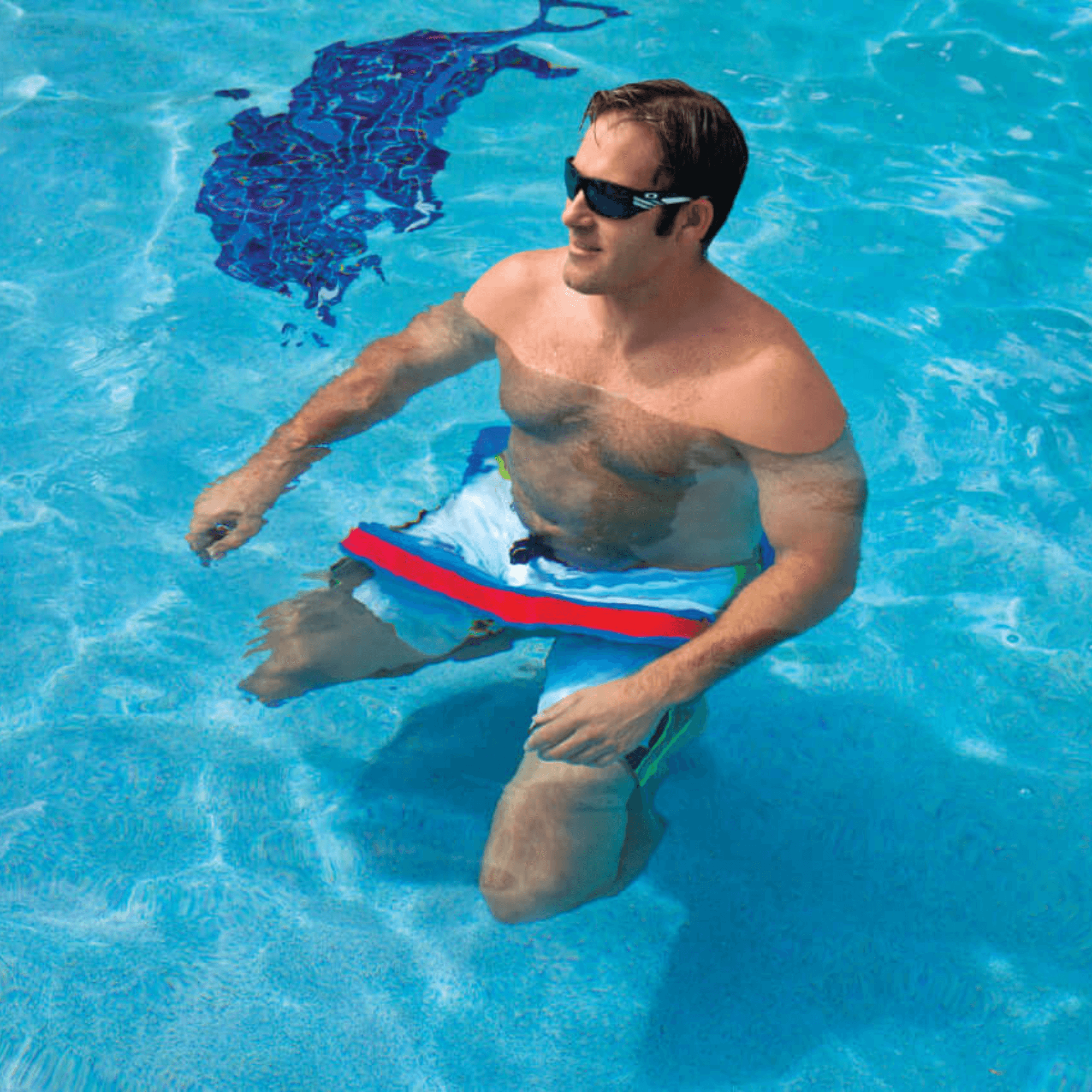 WOW Watersports Beach Bronco 1 Person Heavy Weight Floating Pool Seat