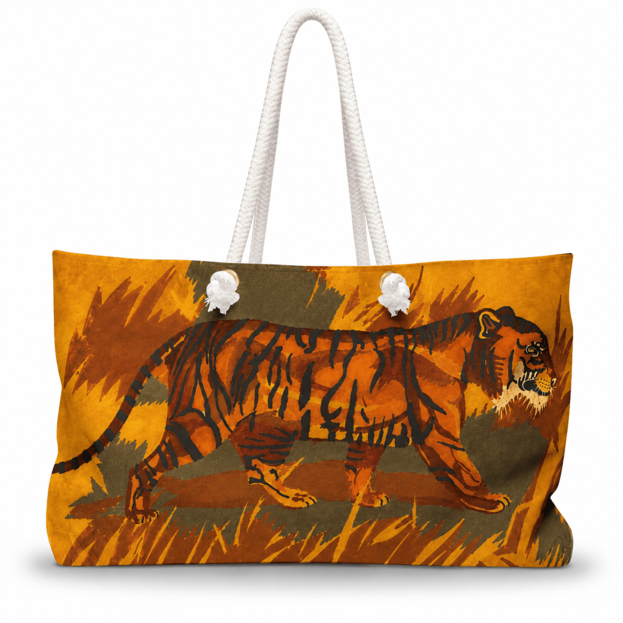 PimsArt Tiger on the Move Weekender Bag From Original Painting