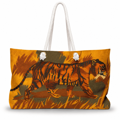 PimsArt Tiger on the Move Weekender Bag From Original Painting