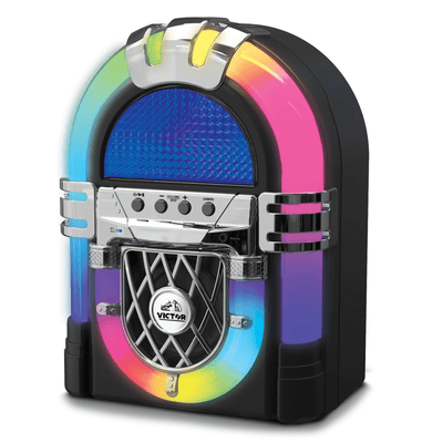 Victor BLVD Mini Bluetooth Jukebox with Multicolor LED Lighting Victor BLVD Mini Bluetooth Jukebox with Multicolor LED Lighting