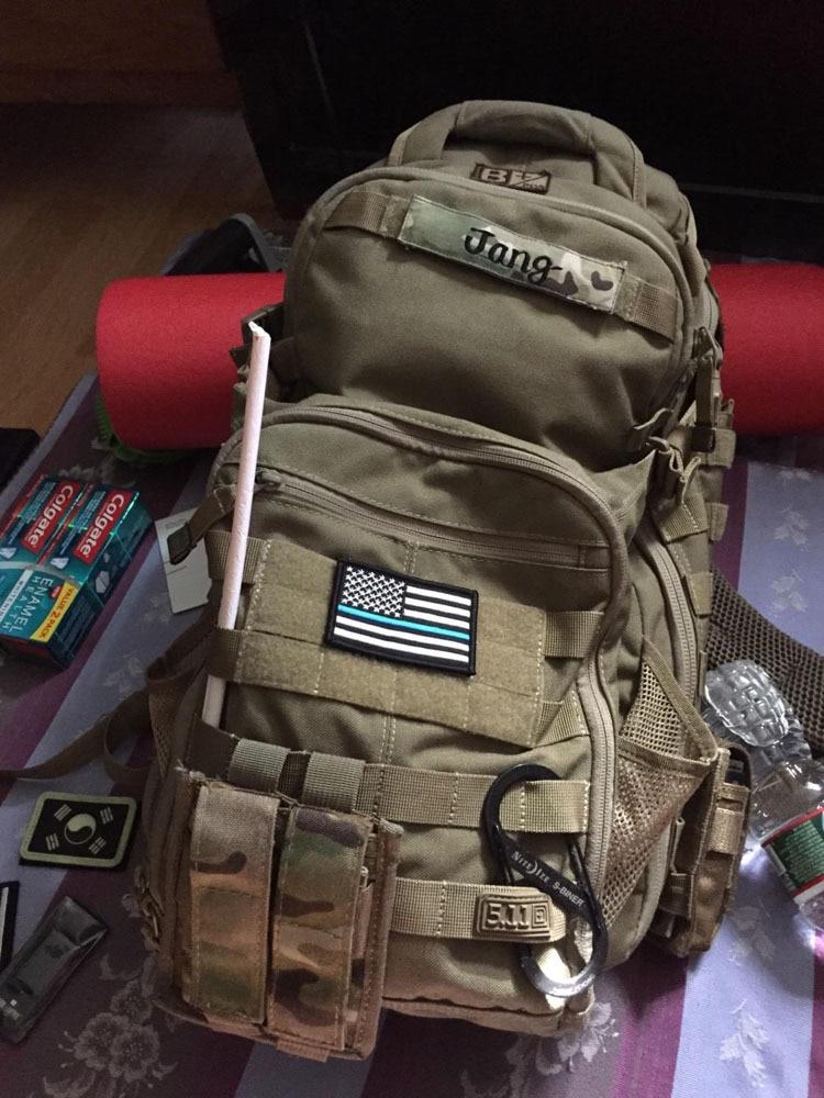 JupiterGear Tactical USA Flag Patch with Detachable Backing