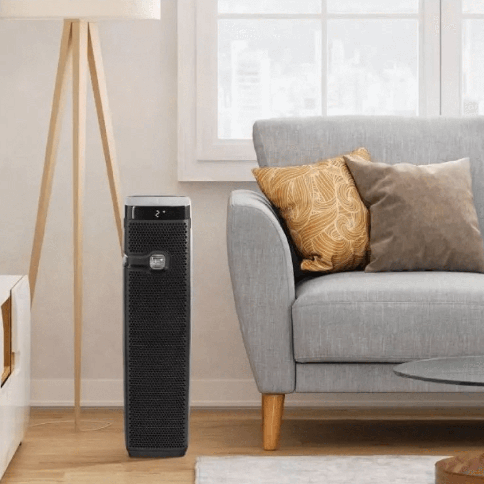 Holmes Aer1 True Hepa Air Purifier Tower with Timer and Filter Light