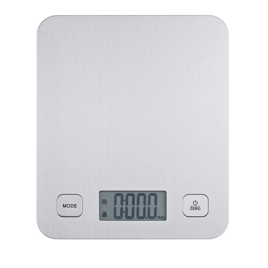 Mainstays Stainless Steel Digital Battery-Powered Kitchen Scale