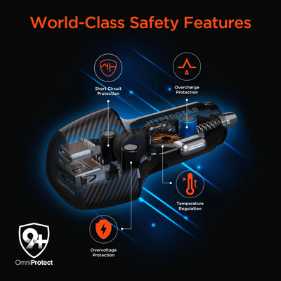 HyperGear SpeedBoost 25W USB-C PD + 12W USB Fast Car Charger with PPS