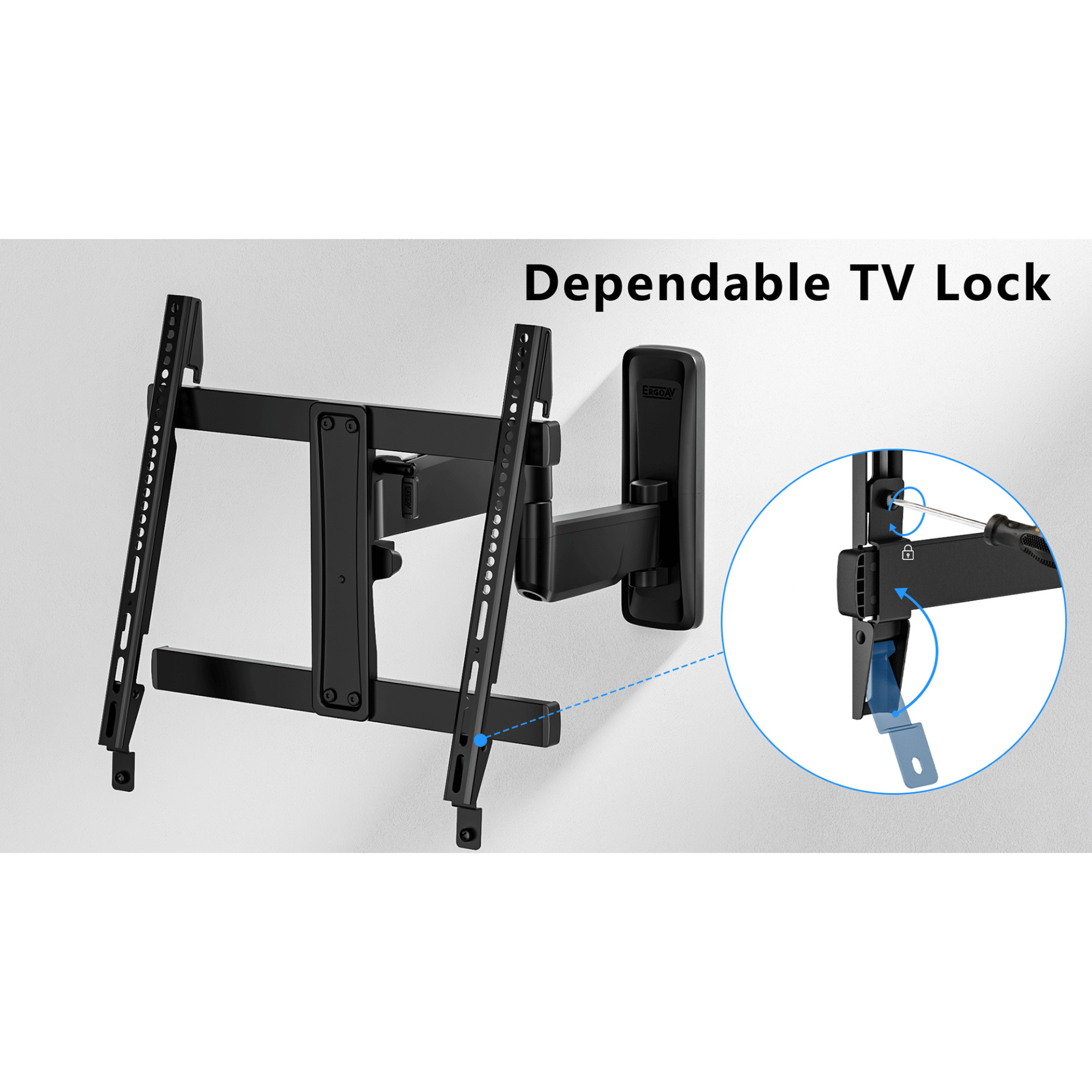 ErgoAV Medium Motion TV Mount for 32" to 65" TVs