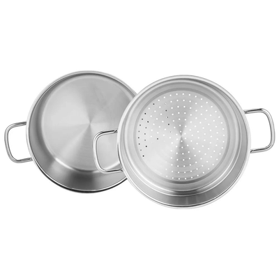 Korkmaz Perla 3Pce 6.9L Stainless Steel Casserole Steamer with Lid