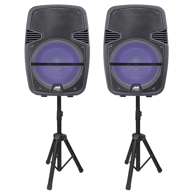 Naxa Dual 15" Bluetooth TWS Party Speakers - Refurbished