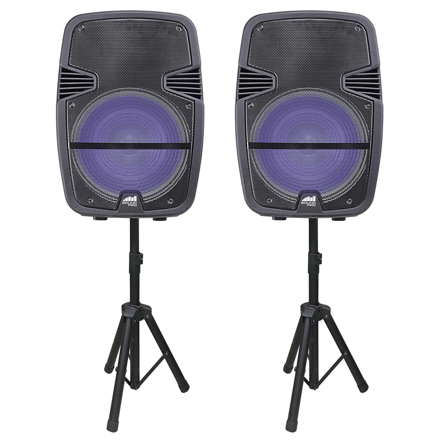 Naxa Dual 15" Bluetooth TWS Party Speakers - Refurbished