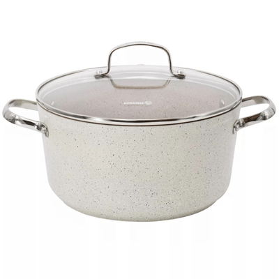 Korkmaz Granita Aluminum 8L Non-Stick Casserole Dish with Lid