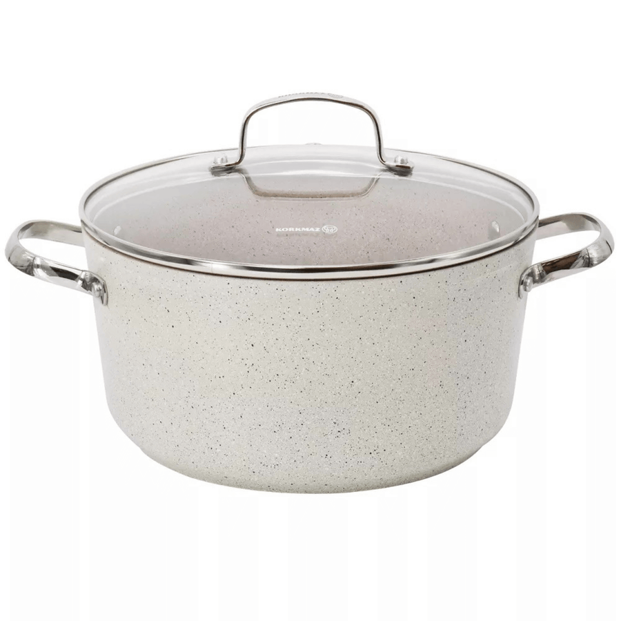 Korkmaz Granita Aluminum 8L Non-Stick Casserole Dish with Lid