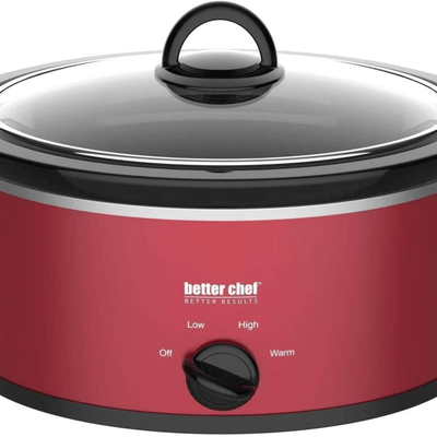 Better Chef 3-Quart Oval Slow Cooker with Removable Stoneware Crock