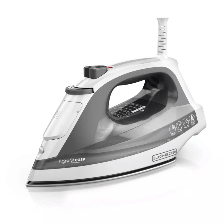 Black & Decker Light N Easy Auto-Shutoff Iron with Stainless Soleplate