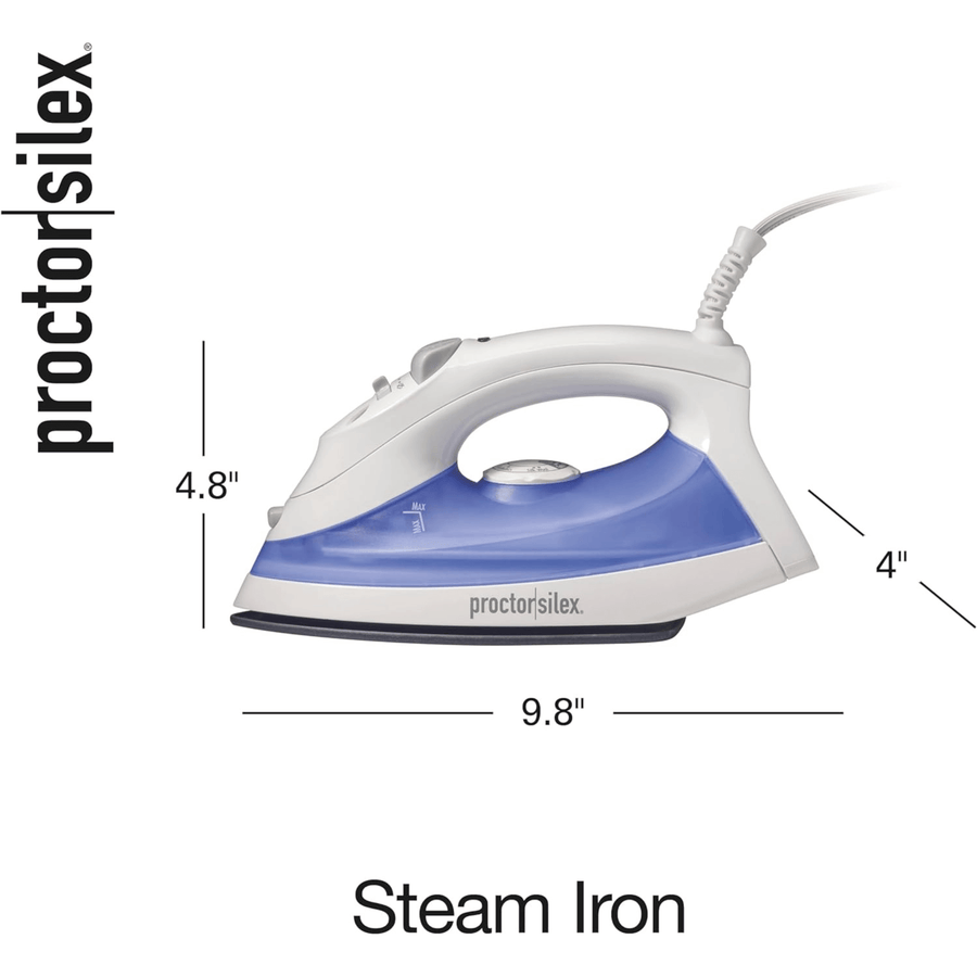 Proctor Silex Non-Stick Adjustable Steam Iron with Spray and Steam-Burst