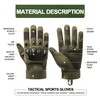 Tactical Military Airsoft Gloves for Outdoor Sports, Paintball, and Motorcycling with Touchscreen Fingertip Capability