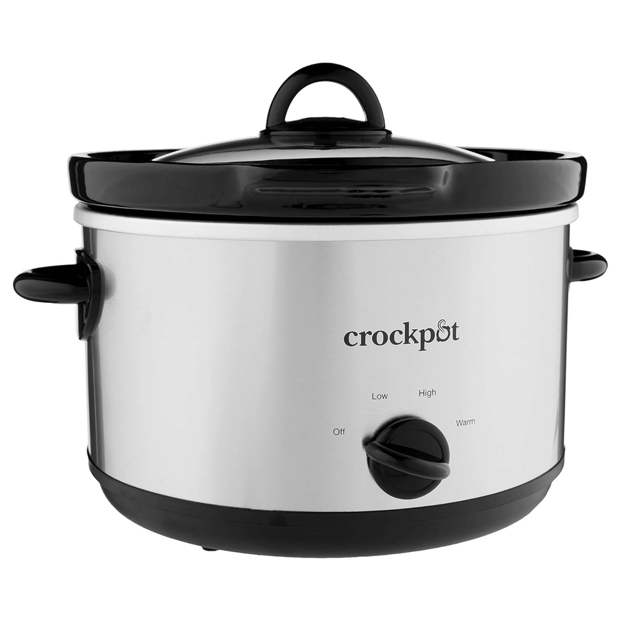 Crockpot 5 Qt. Round Manual Stainless Steel Slow Cooker and Little Dipper Warmer