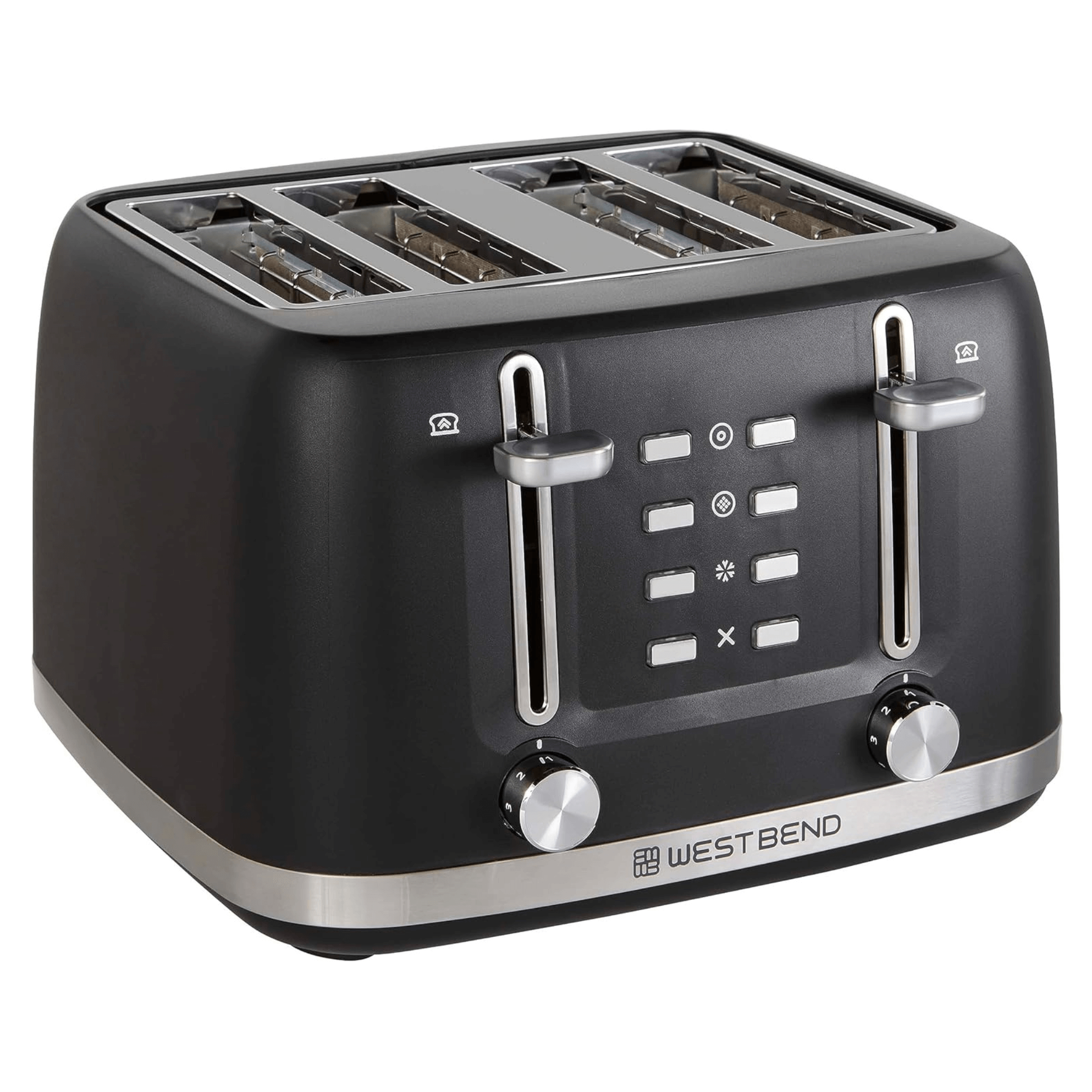 West Bend 4-Slice Multi-Function Toaster with Stainless Accents
