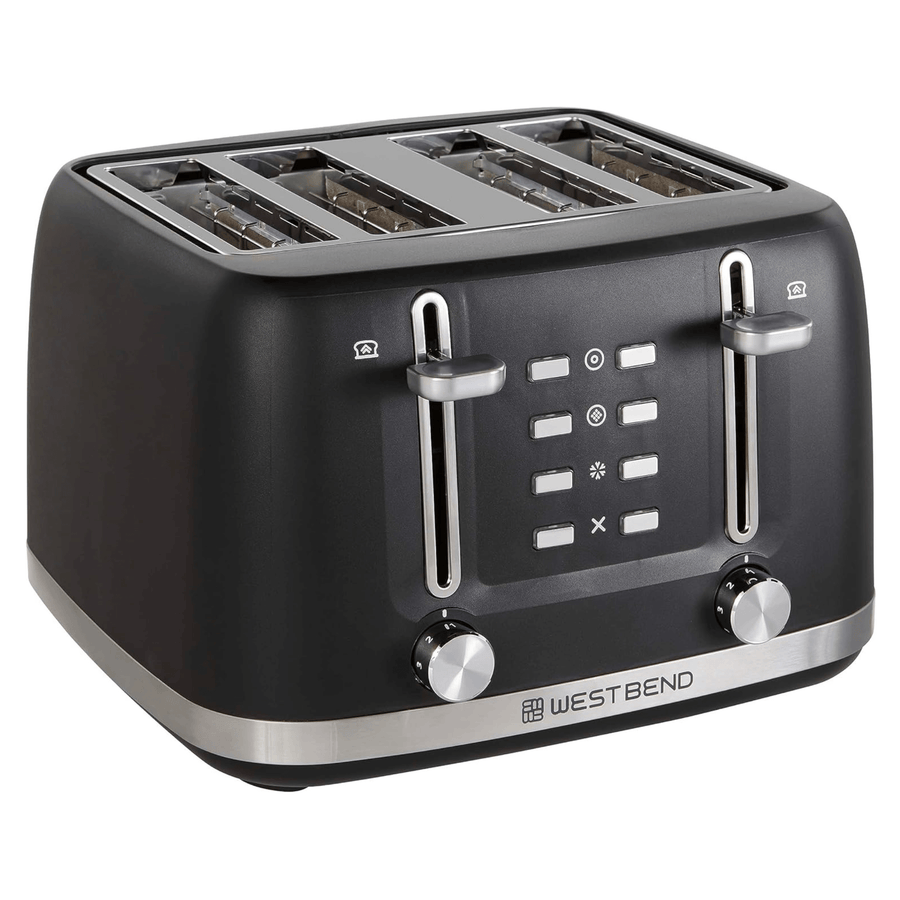 West Bend 4-Slice Multi-Function Toaster with Stainless Accents