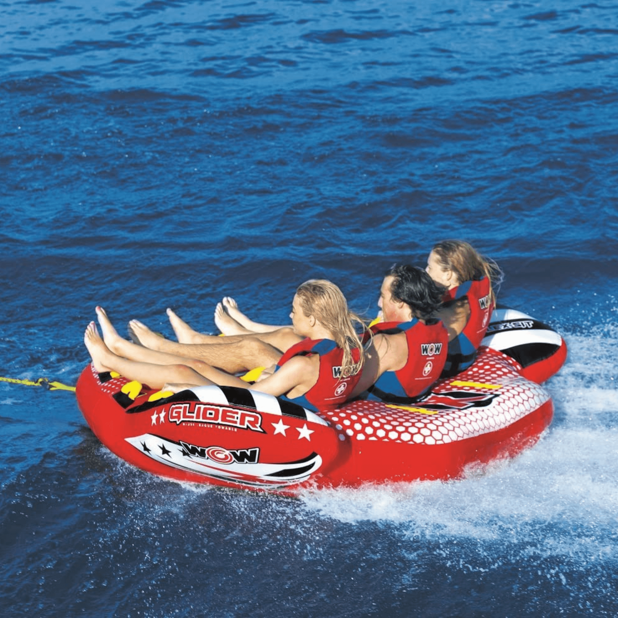 WOW Watersports Glider 3 Person 3P Towable with Flex Seating