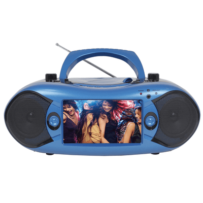Emerson 7" Bluetooth TV DVD Boombox Blue - Refurbished