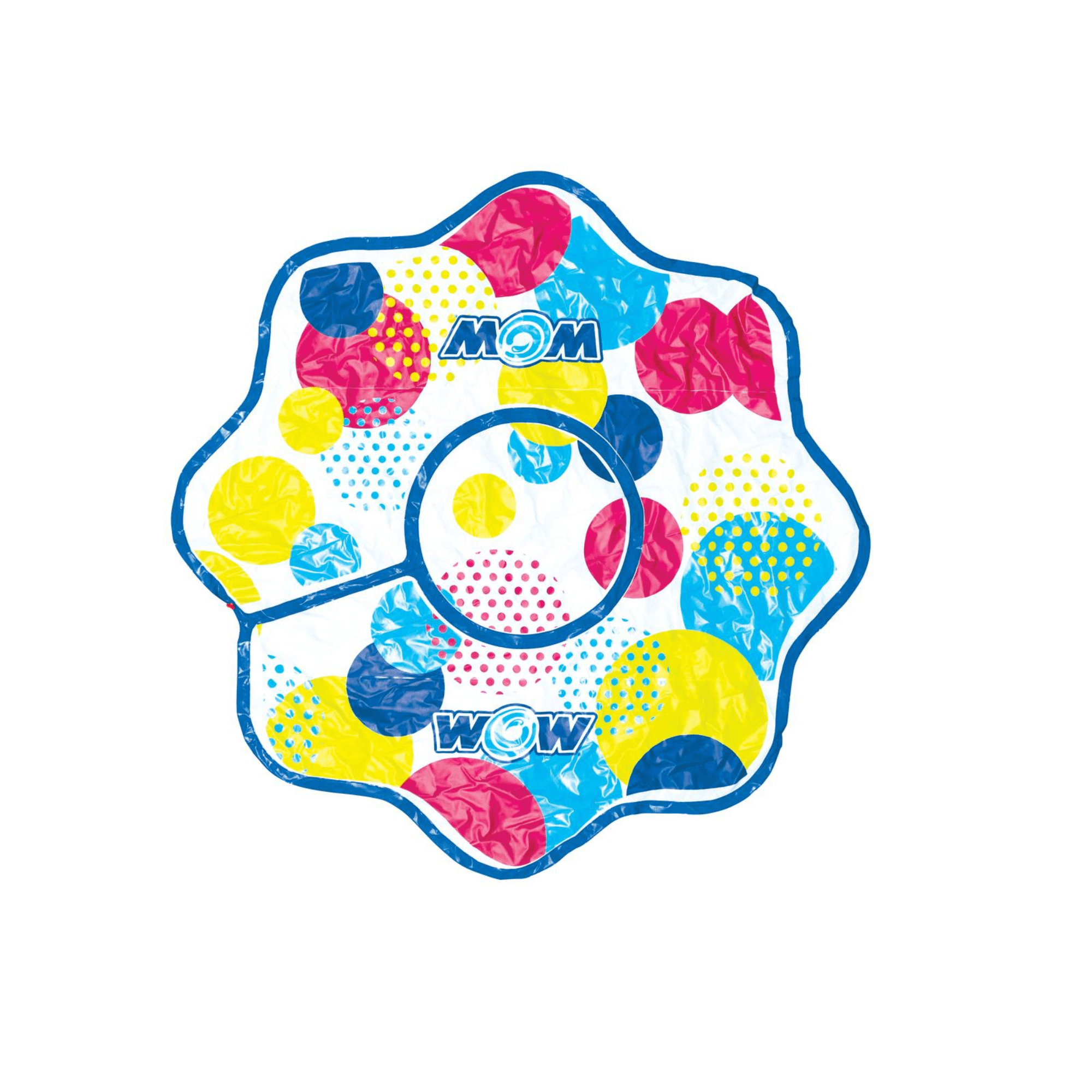 WOW Watersports 12ft Dots Spray Pad with Inflatable Edge Rim to Retain Water