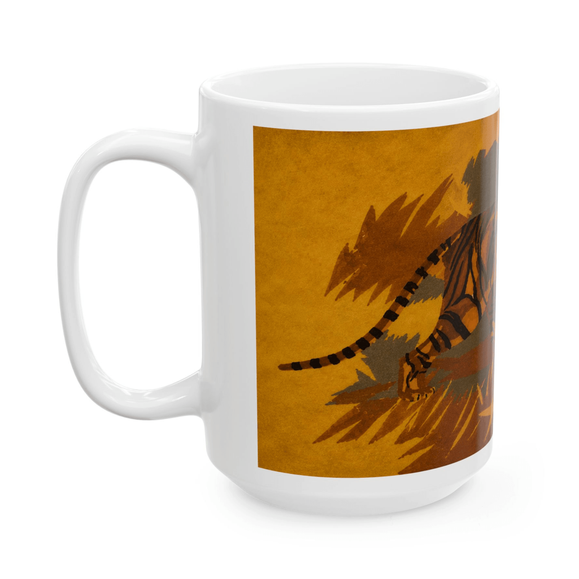 PimsArt Majestic Tiger Illustration Mug From Original Painting