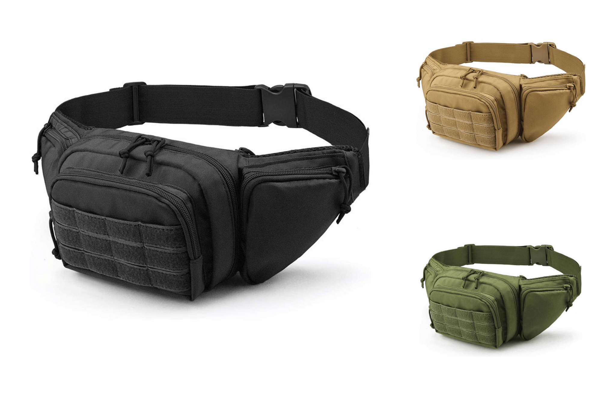 JupiterGear Tactical Military Fanny Pack Waist Bag & MOLLE EDC Pouch For Outdoor Activities