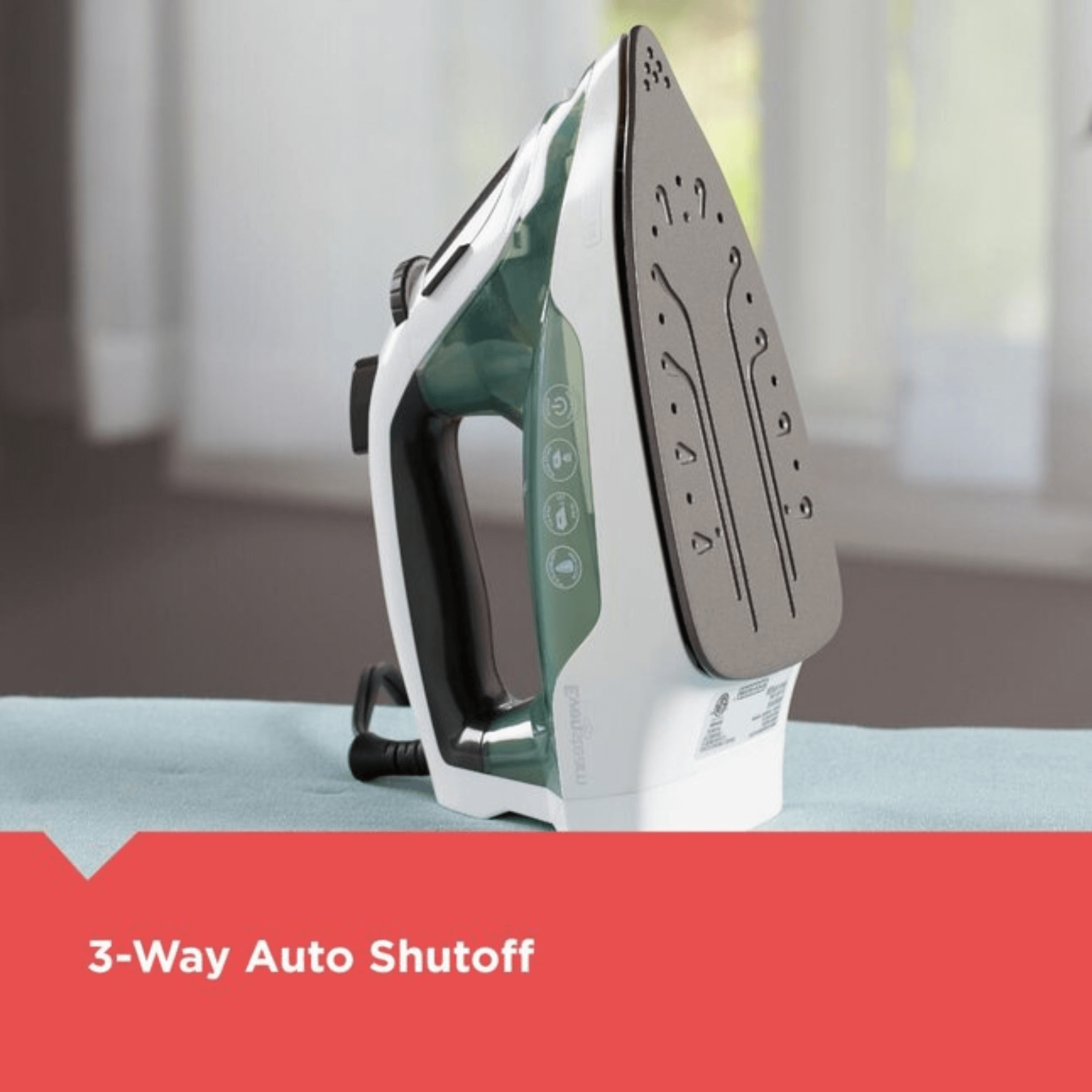 Black & Decker Easy Steam TrueGlide Nonstick SmartSteam Compact Iron - REFURBISHED