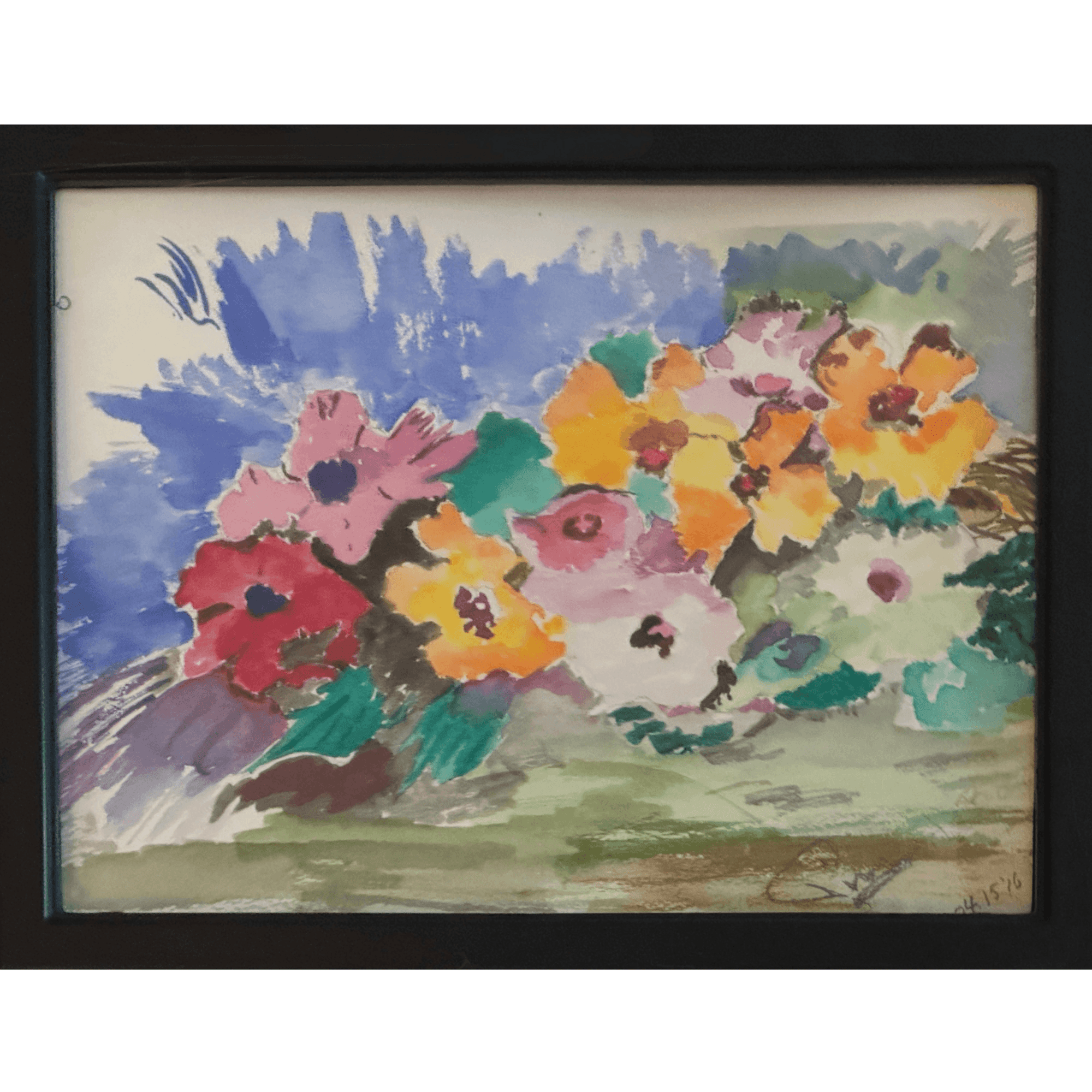 PimsArt Painterly Flower Bouquet Weekender Bag From Original Painting