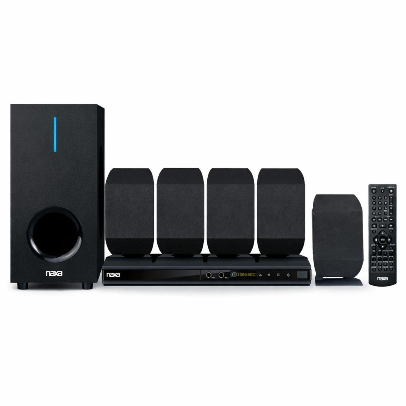 Naxa 5.1 Channel Home Theater DVD & Karaoke Speaker System - Refurbished