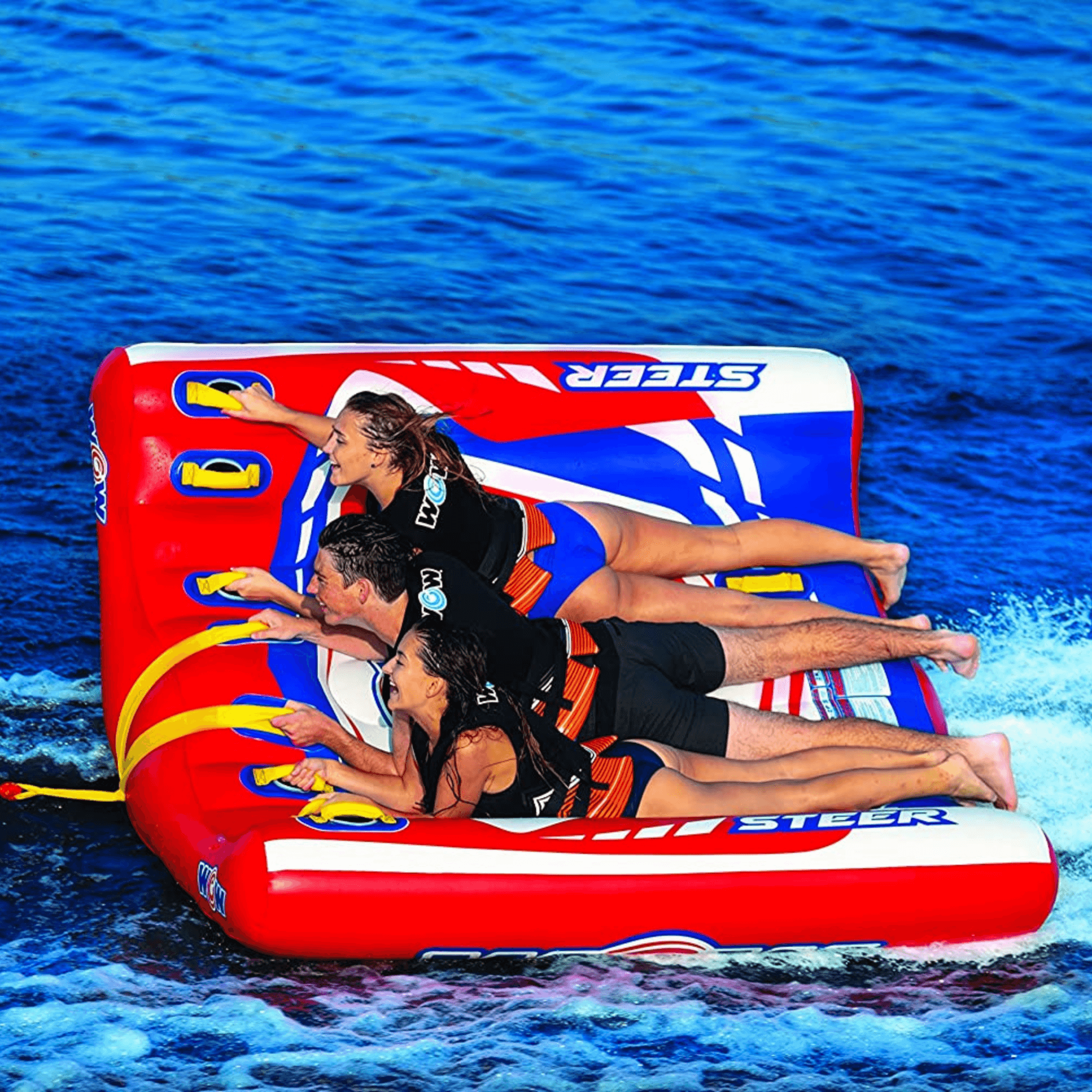 WOW Watersports Power Steer 3 Person 3P Steerable Deck Tube