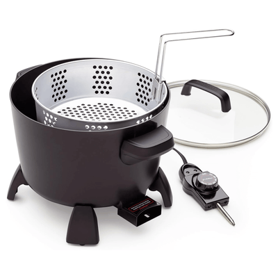 Presto 8-Cup Big Kettle Steamer Deep Fryer Multi-Cooker