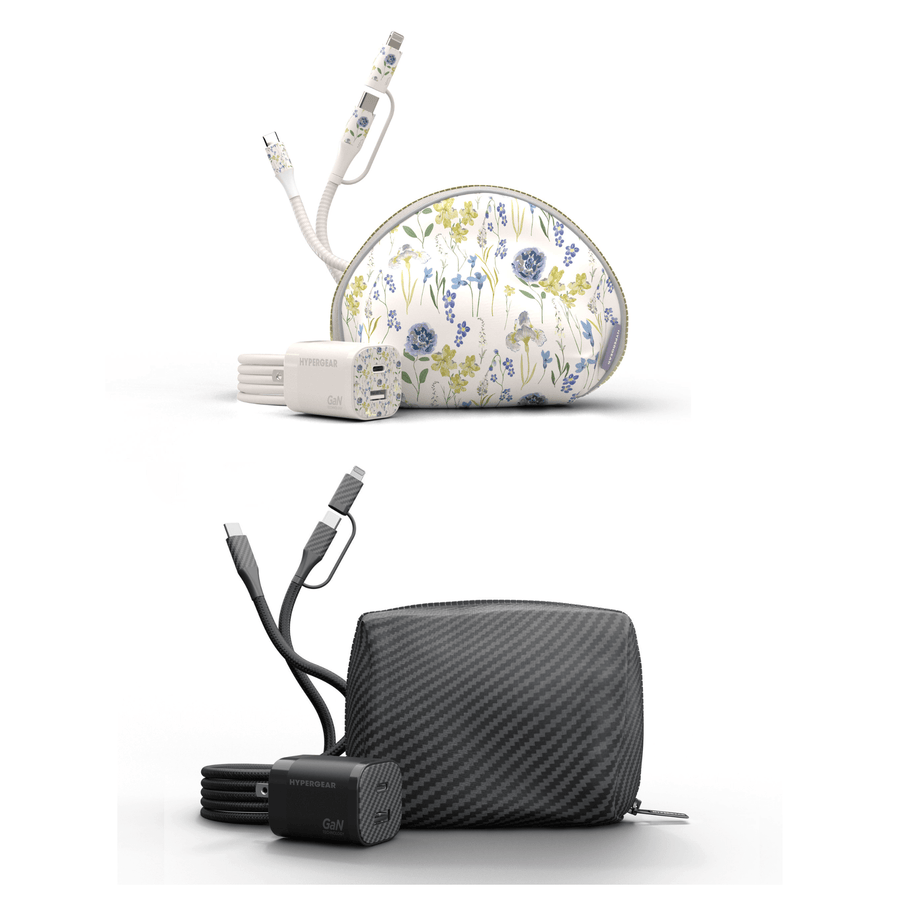 HyperGear TECHcessories 30W USB-C PD Charging Kit with Travel Pouch