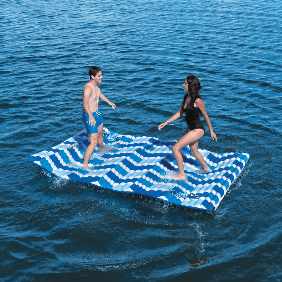 WOW Watersports Blue Chevron Water Walkway, Connects by Zipper