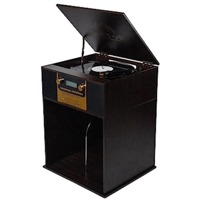 Victor Boyleston 7-in-1 3-Speed Turntable Music Center Espresso -  Refurbished