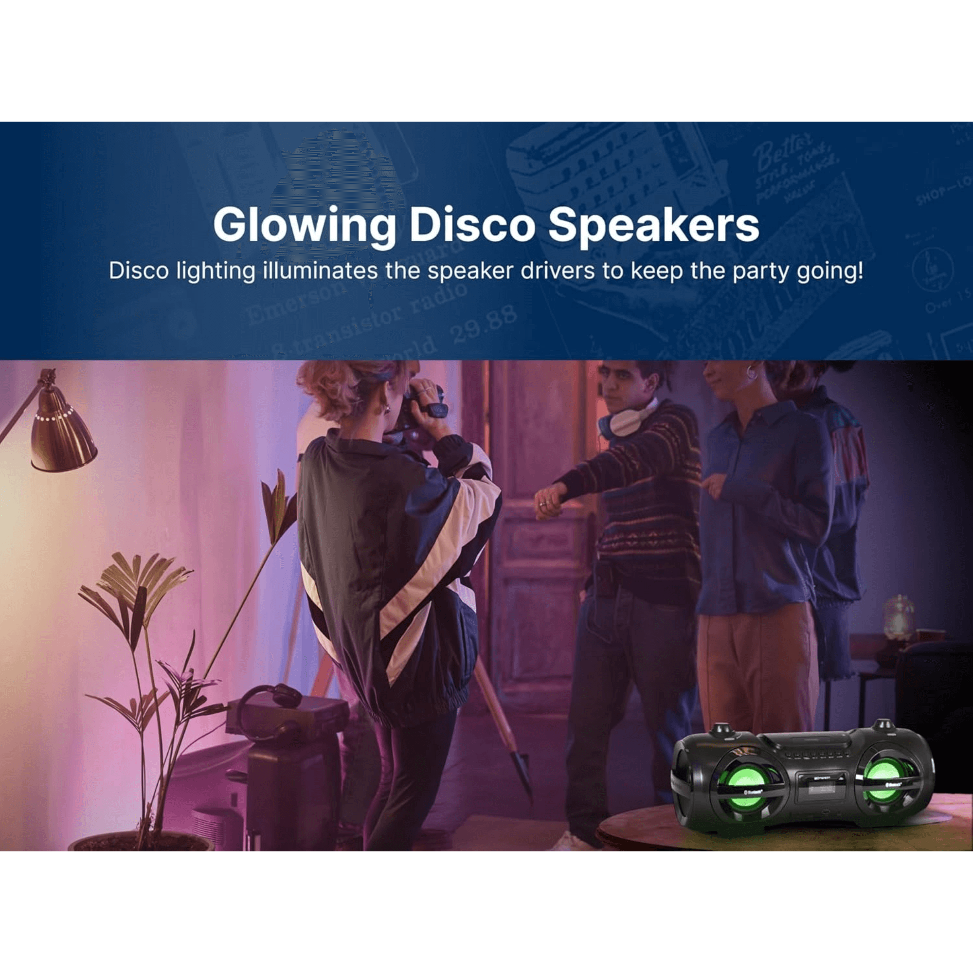 Emerson Retro Portable CD Boombox