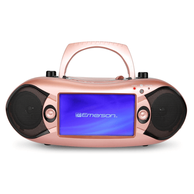 Emerson 7" Bluetooth DVD Boombox Rose Gold - Refurbished