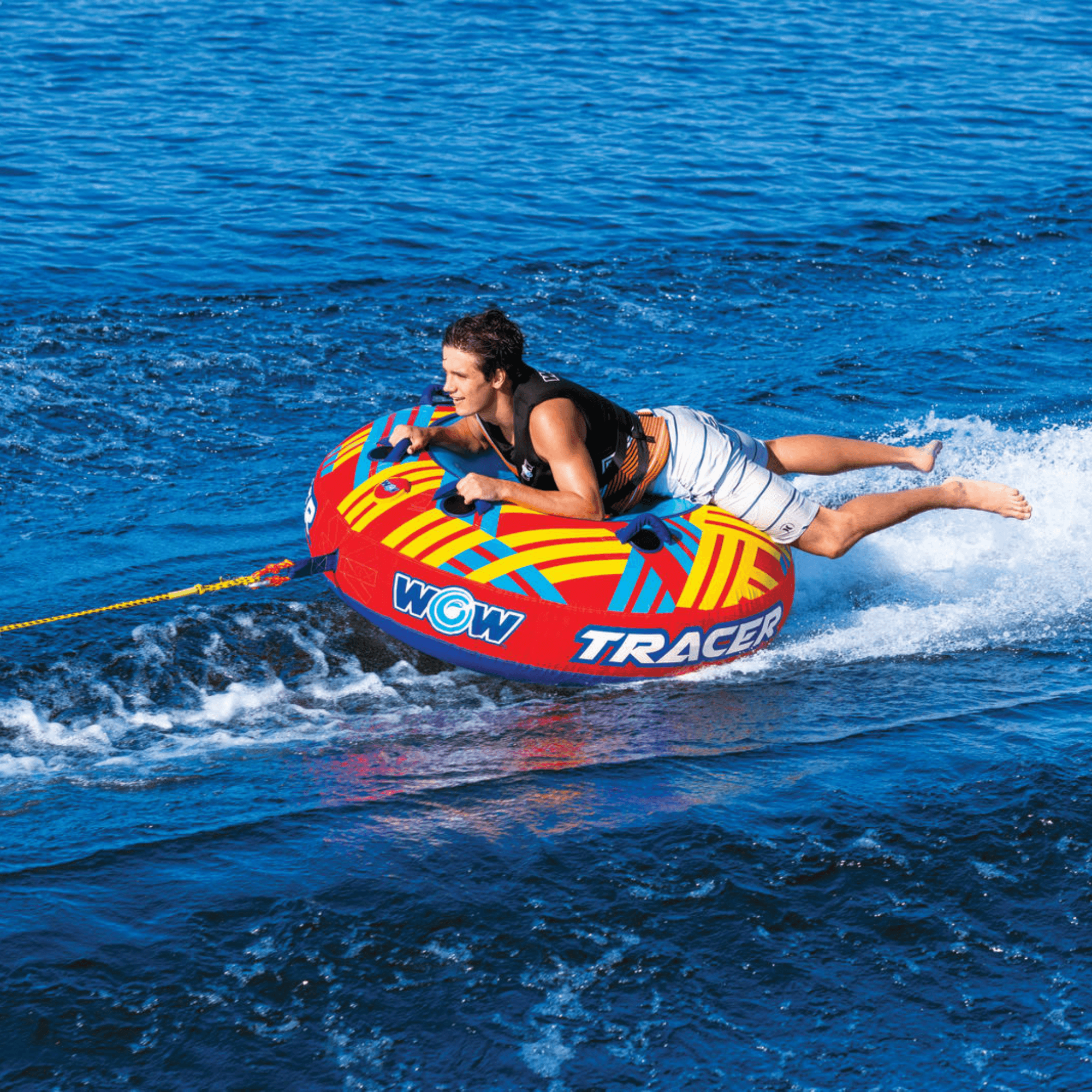 WOW Watersports Tracer Snow Tube Towable for Summer & Winter Action