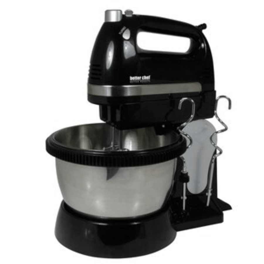 Better Chef 350W 5-Speed-plus-Boost Hand and Stand Mixer w Bowl