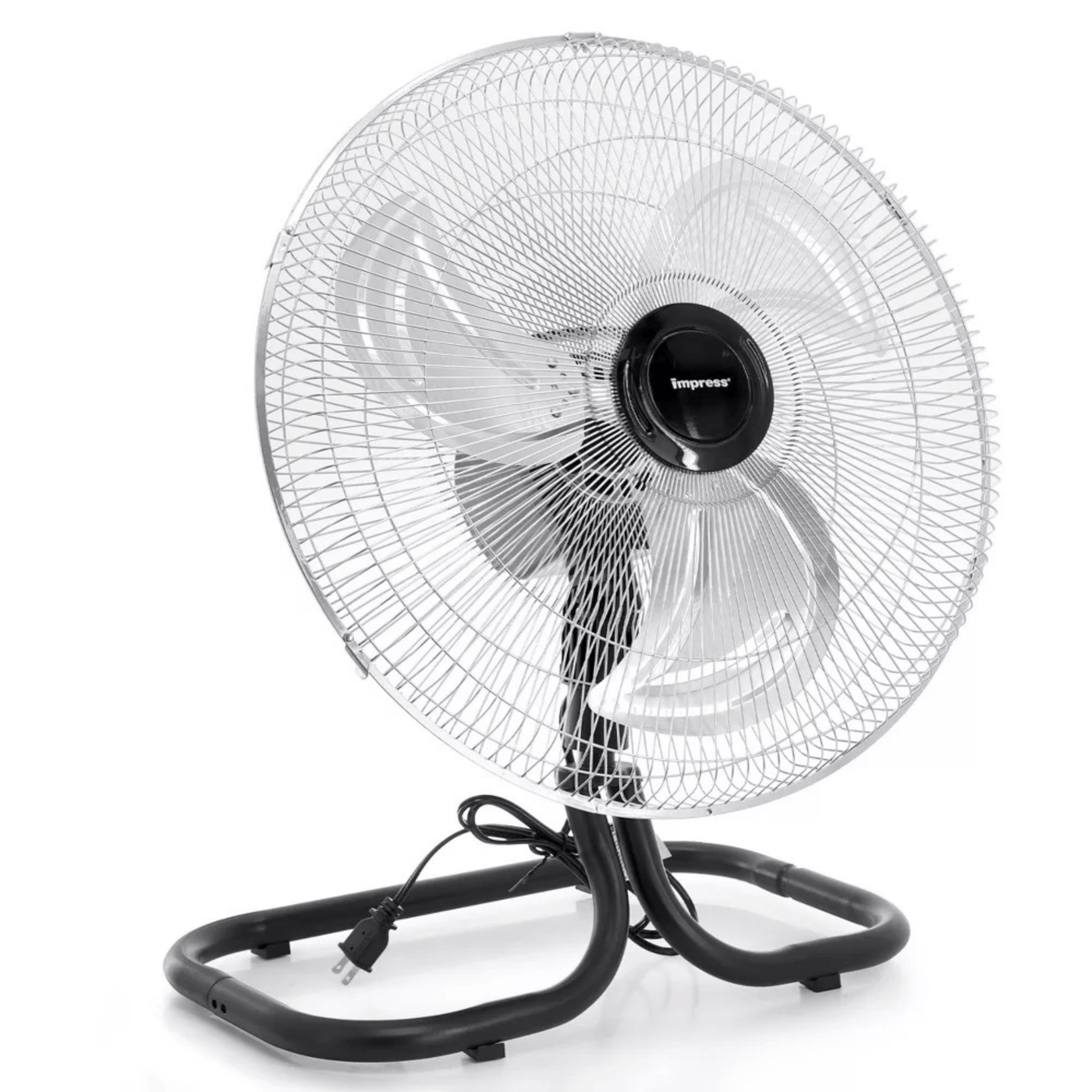 Impress 18-Inch 2-in-1 Chrome Hi-Speed Industrial Oscillating Fan