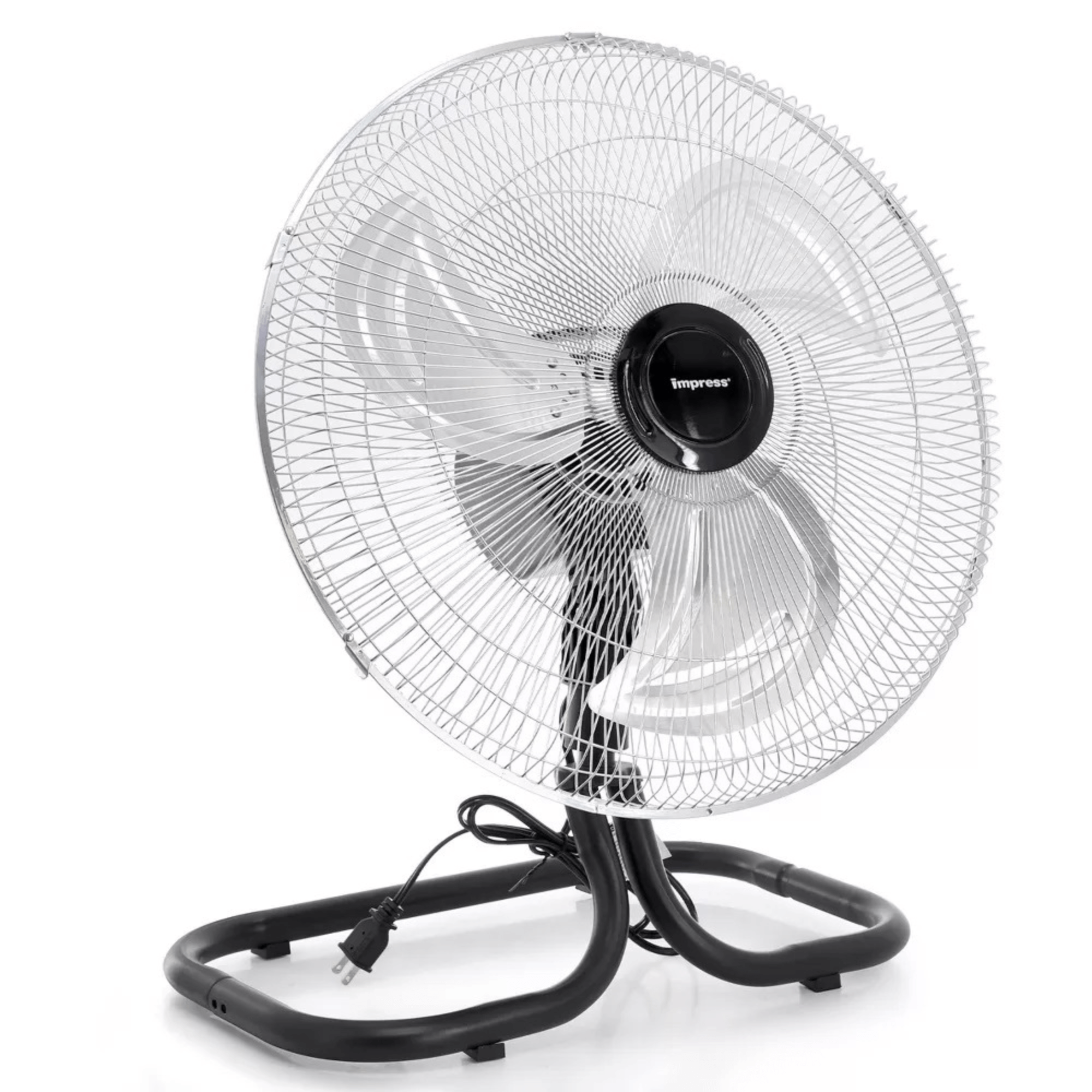 Impress 18-Inch 2-in-1 Chrome Hi-Speed Industrial Oscillating Fan