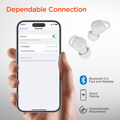 HyperGear SleepEEZ Mini Noise-Blocking True Wireless Earbuds for Sleeping