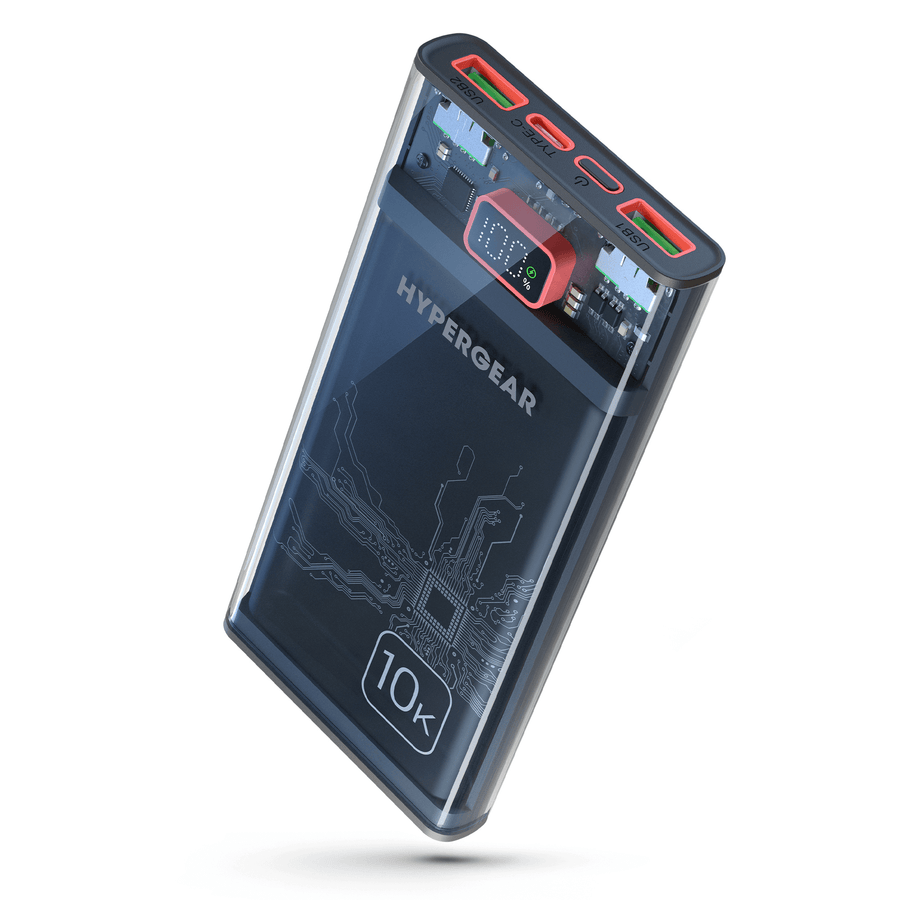 HyperGear ClearCharge 10000mAh Transparent PD Power Bank