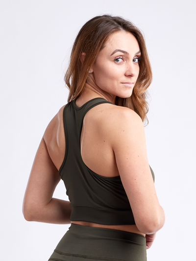 Racerback Lightweight Training Crop Tank Top