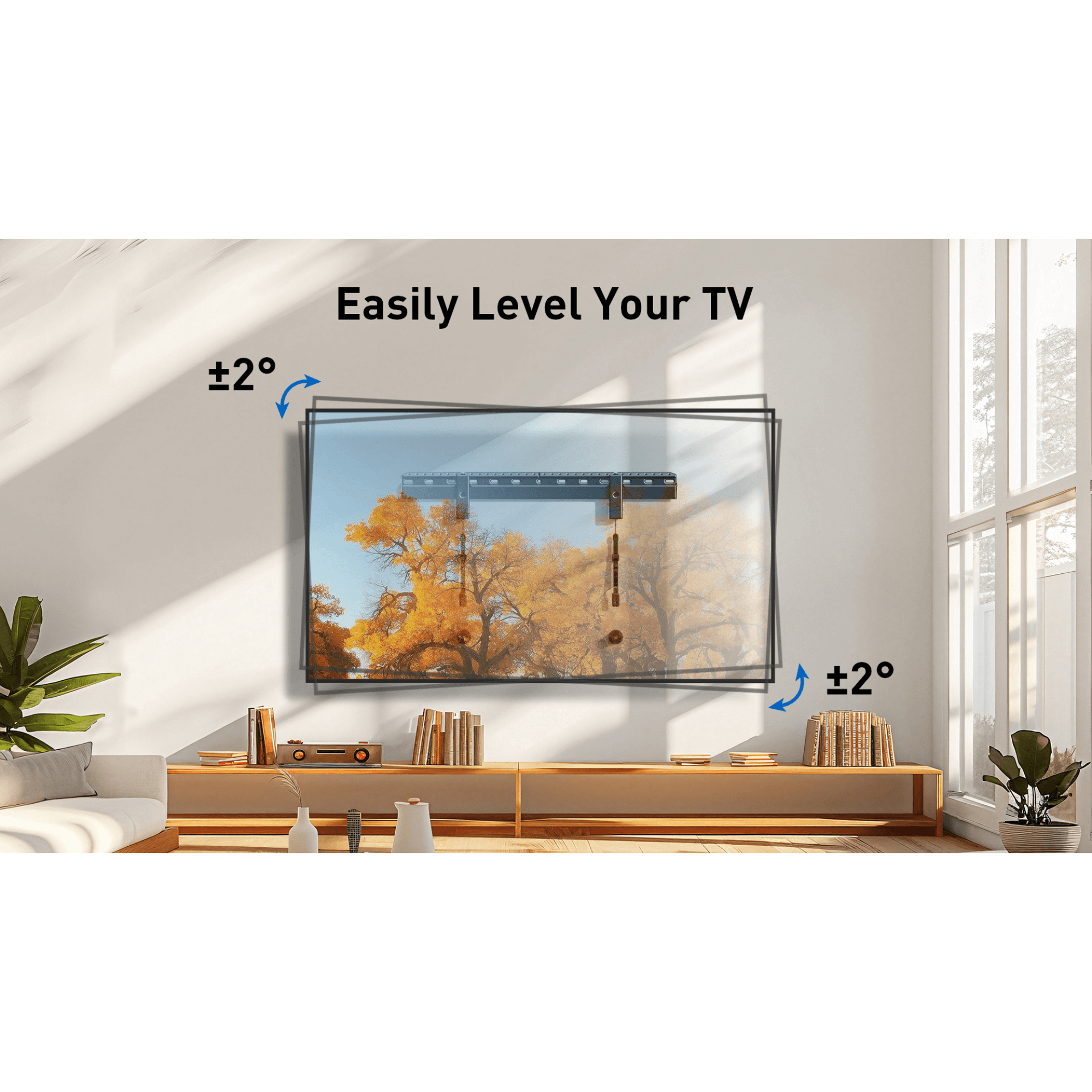 ErgoAV Large Low Profile Fixed Mount for 42" to 90" TVs