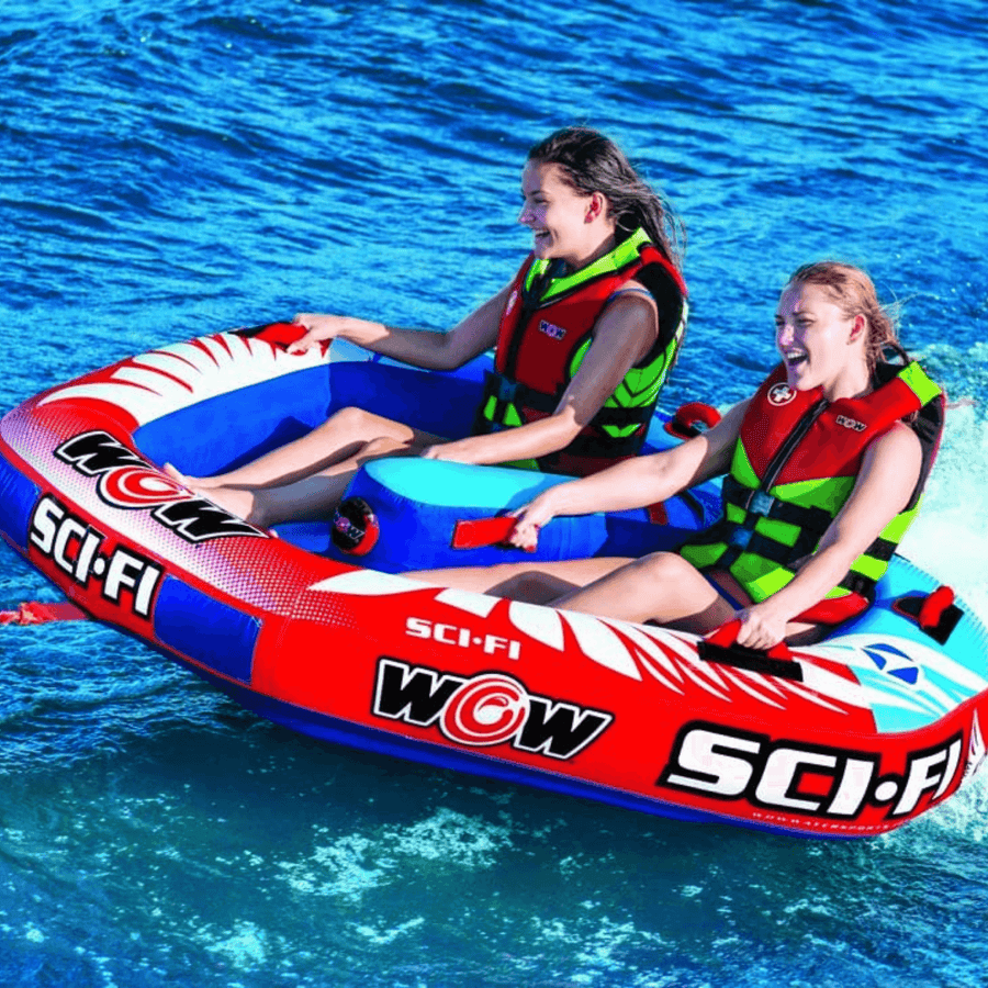 WOW Watersports Sci-Fi 2 Person 2P Cockpit Towable with Inflated Median