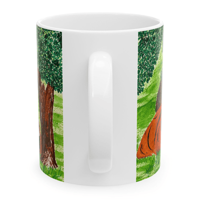 PimsArt Fierce Roaring Tiger Pair Mug From Original Painting