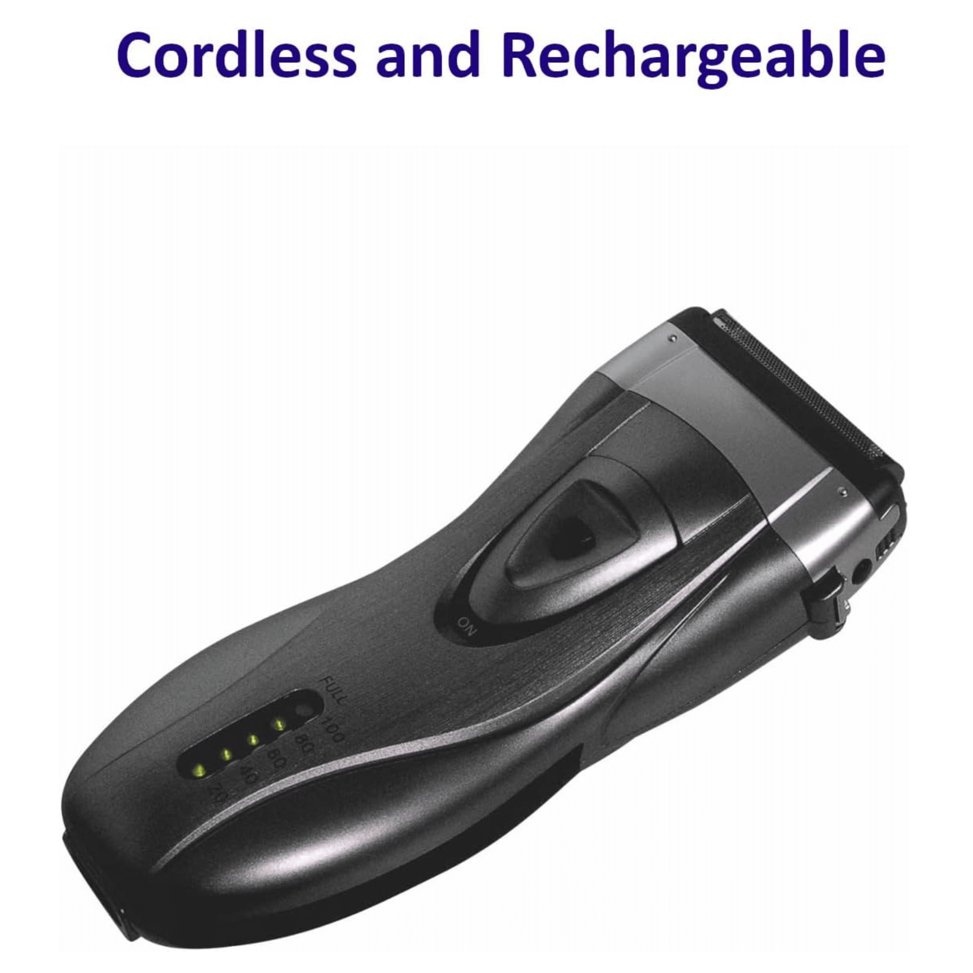 Optimus Cordless Rechargeable LED Shaver with Pop-Up Trimmer