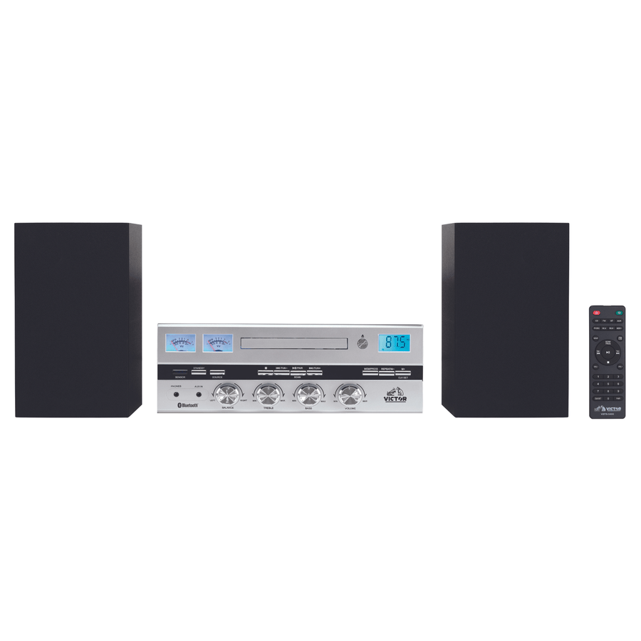 Victor Milwaukee II Desktop BT CD Stereo System - Refurbished
