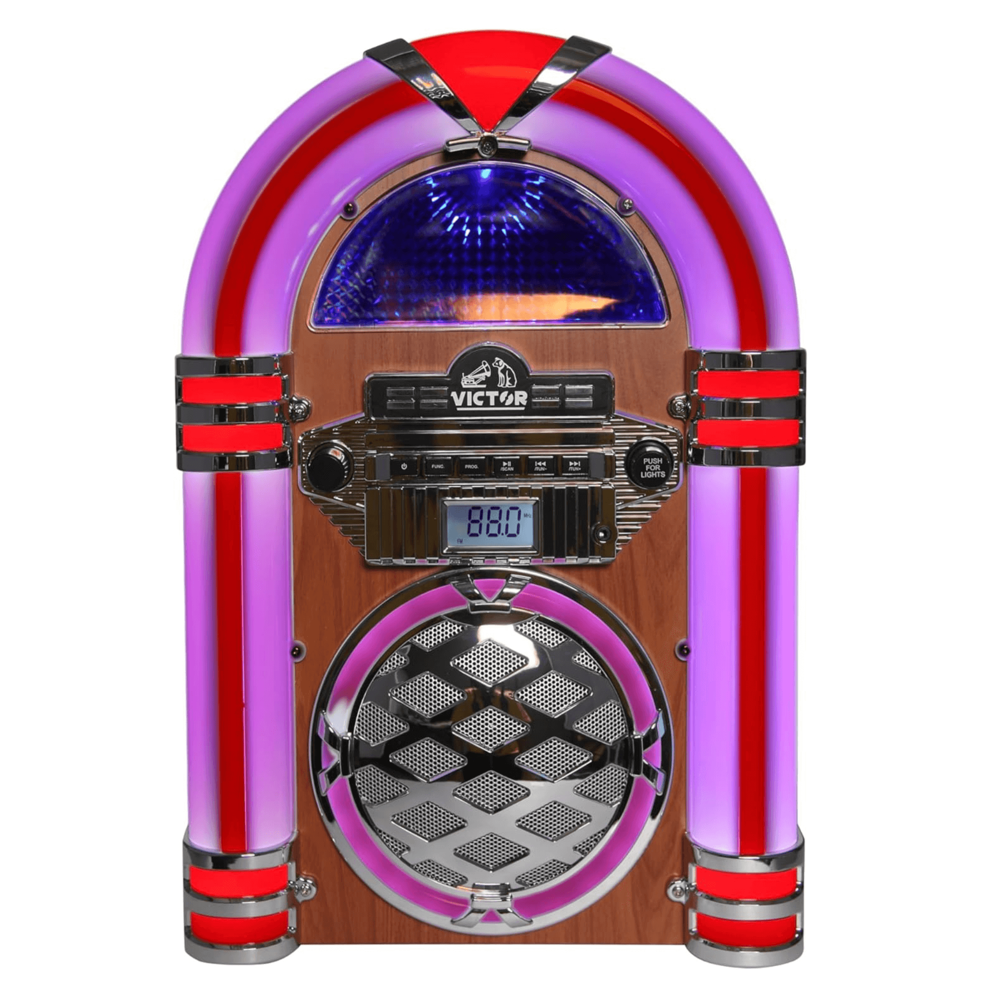 Victor Broadway II Desktop CD Jukebox with Multi-Color LED Victor Broadway II Desktop CD Jukebox with Multi-Color LED